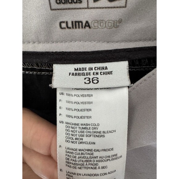 Adidas Golf Shorts ClimaCool Gray Performance Athletic Mens Sz 36 - Picture 7 of 11